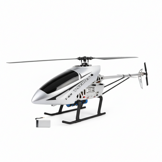 Hélicoptère Télécommandé Gris Grande Taille 80 cm – RC Durable 3,5 Canaux avec Lumières LED, Jouet Drone Électrique pour Enfants et Adultes