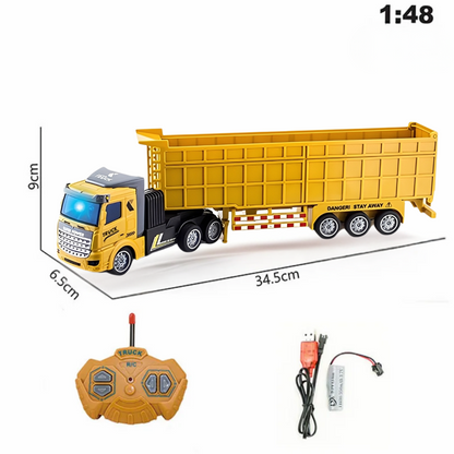 Camion Télécommandé RC 1:48 – Benne Basculante Électrique avec Télécommande et Batterie Rechargeable