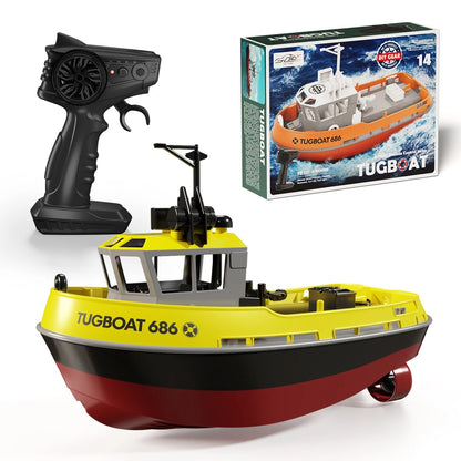 Bateau Télécommandé TUGBOAT 686 – Double Moteur, Échelle 1:72