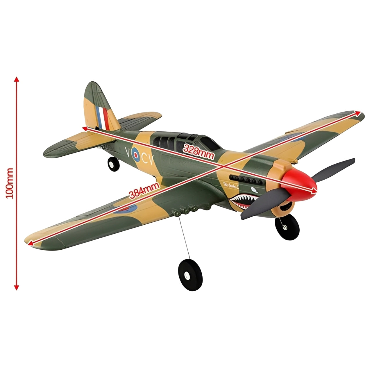 Avion Télécommandé XK P40 Fighter 4CH – 6G/3D Cascade RC