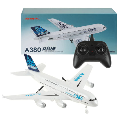 Avion Télécommandé Airbus A380 en Mousse – Jouet RC 2.4G pour Enfants et Adultes