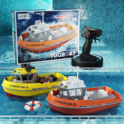 Bateau Télécommandé TUGBOAT 686 – Double Moteur, Échelle 1:72