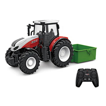 Tracteur Agricole Télécommandé 1:24 avec Lumières – Jouet RC Éducatif pour Enfants